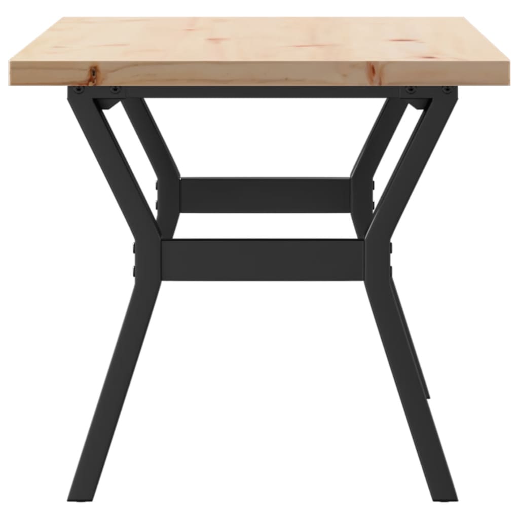 Salontafel Y-frame 100x50x45,5 cm grenenhout en gietijzer