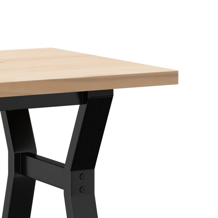 Salontafel Y-frame 100x50x45,5 cm grenenhout en gietijzer