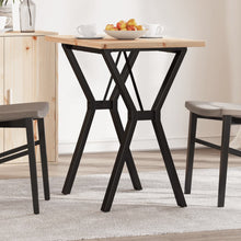 Eettafel Y-frame 80x50x75,5 cm massief grenenhout en gietijzer