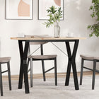 Dining Table Y-frame 100x50x75.5 cm Solid Pine Wood and Steel