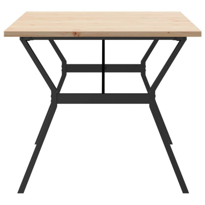Eettafel Y-frame 180x90x75,5 cm massief grenenhout en gietijzer