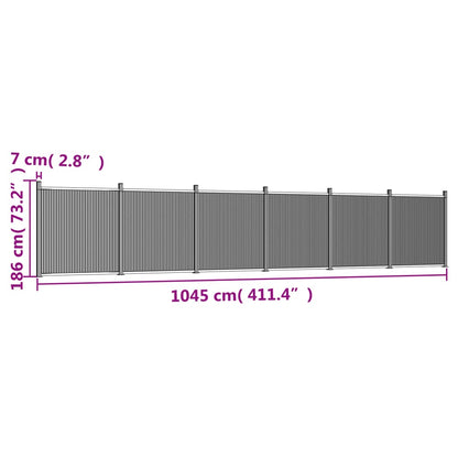 Schuttingpaneel 1045X186 Cm Hkc Bruin