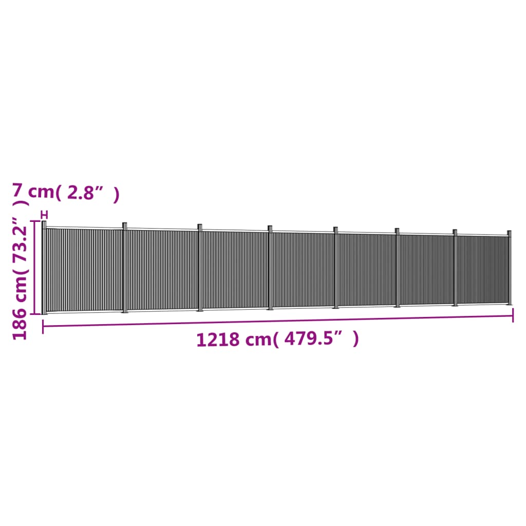 Schuttingpaneel 1218X186 Cm Hkc Bruin