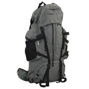 Wandelrugzak 60L grijs oxford stof