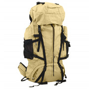 Wandelrugzak 60L kaki oxford stof