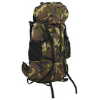 Hiking backpack 80 L camouflage oxford fabric green
