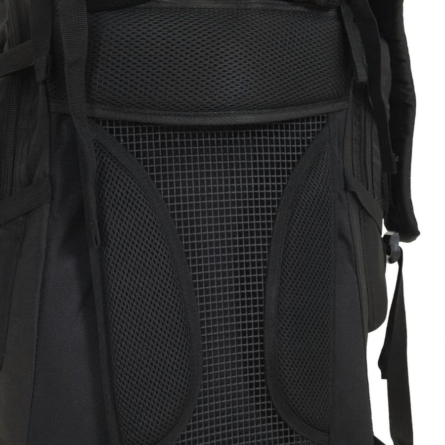 Wandelrugzak 100 L oxford stof zwart