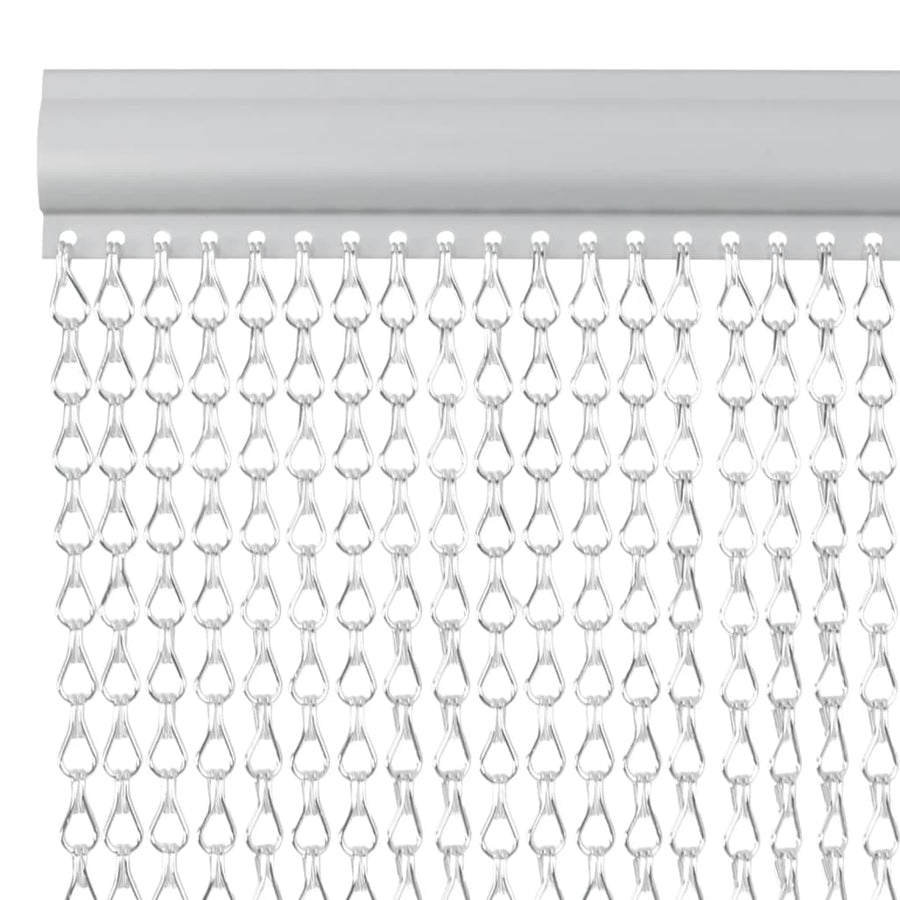 Vliegengordijn kettingen 56x202 cm aluminium