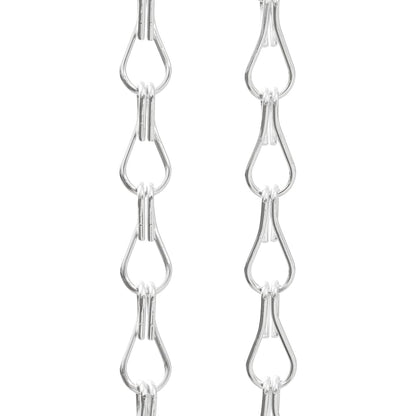 Vliegengordijn kettingen 56x202 cm aluminium