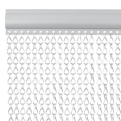 Vliegengordijn Kettingen Aluminium 100 x 212 cm