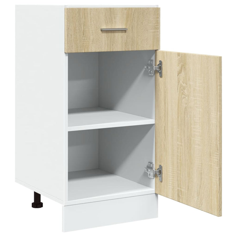 Onderkast met lade 40x46x81,5 cm spaanplaat sonoma eikenkleurig