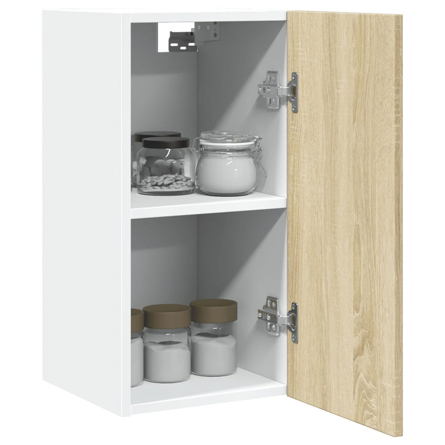 Hangkast 29,5x31x60 cm bewerkt hout sonoma eikenkleurig