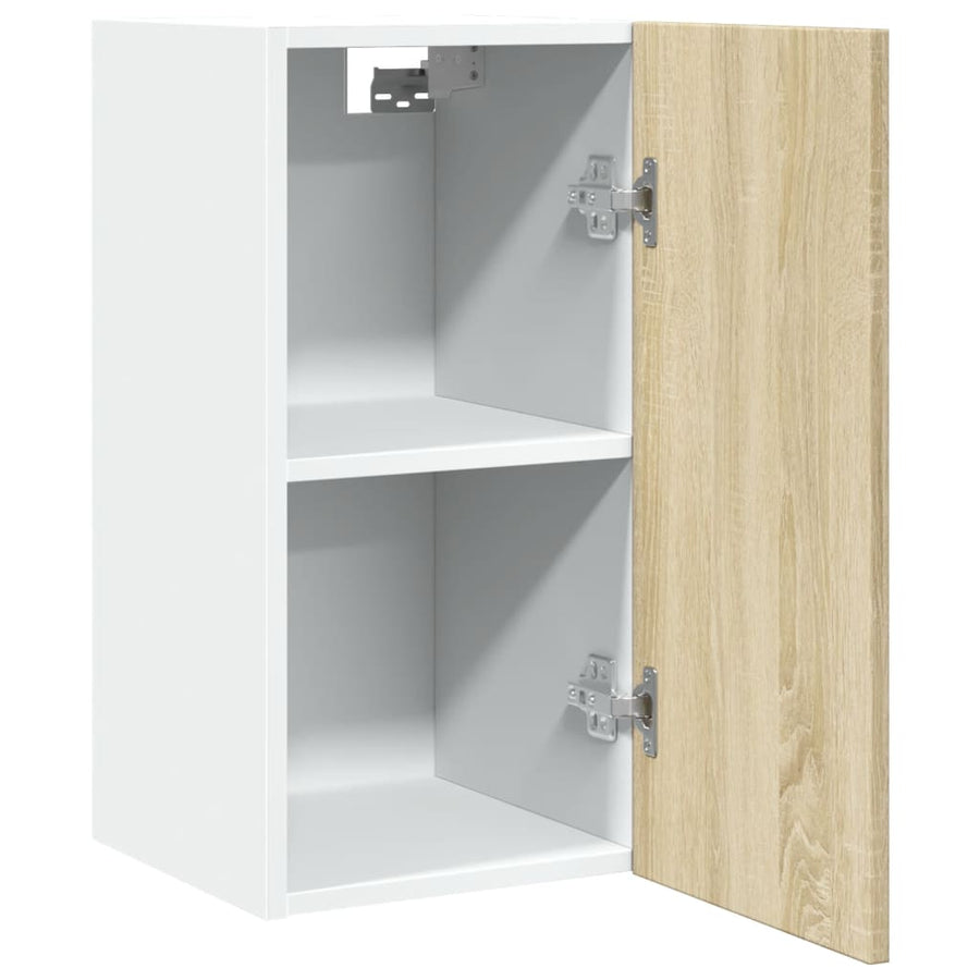 Hangkast 29,5x31x60 cm bewerkt hout sonoma eikenkleurig