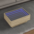 Salontafel 70x50x30 cm bewerkt hout sonoma eikenkleurig