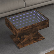 Salontafel 70x50x45 cm bewerkt hout gerookt eiken