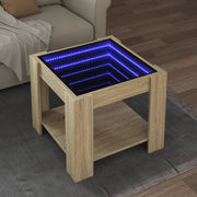 Salontafel 53x53x45 cm bewerkt hout sonoma eiken