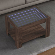 Salontafel 73x53x45 cm bewerkt hout bruin eikenkleurig