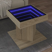 Salontafel 50x50x45 cm bewerkt hout sonoma eiken