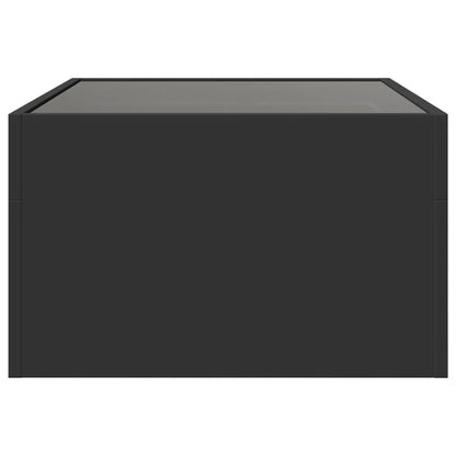 Salontafel met Infinity LED 70x50x30 cm zwart