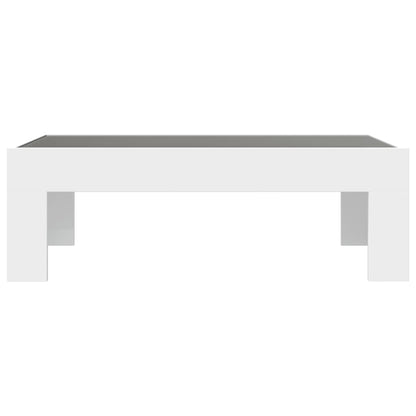 Salontafel met Infinity LED 90x50x30 cm wit