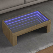 Salontafel 90x50x30 cm sonoma eiken infinity led
