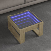 Salontafel 50x53x30 cm sonoma eiken led
