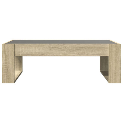 Salontafel met Infinity LED 90x53x30 cm sonoma eikenkleurig