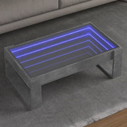 Salontafel 90x53x30 cm betongrijs met LED