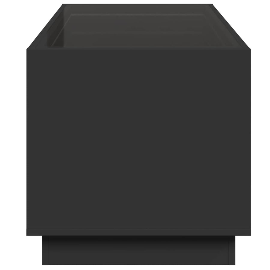 Salontafel met Infinity LED 70x50x50 cm zwart