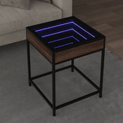 Salontafel 40x40x51 cm bruin eikenkleurig