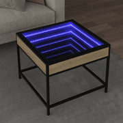 Salontafel 50x50x41 cm sonoma eiken led