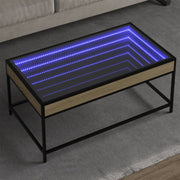 Salontafel 90x50x41 cm sonoma eiken LED