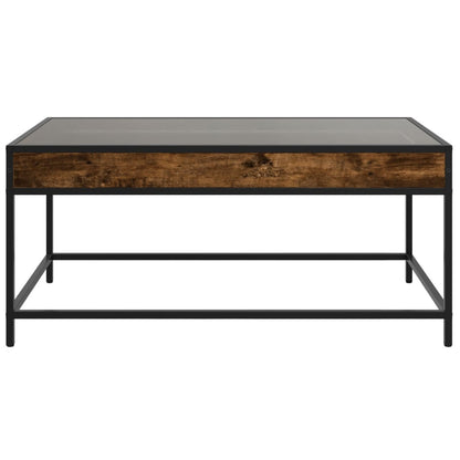 Salontafel met Infinity LED 90x50x41 cm gerookt eikenkleurig