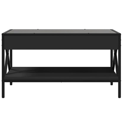 Salontafel met Infinity LED 70x50x38 cm zwart