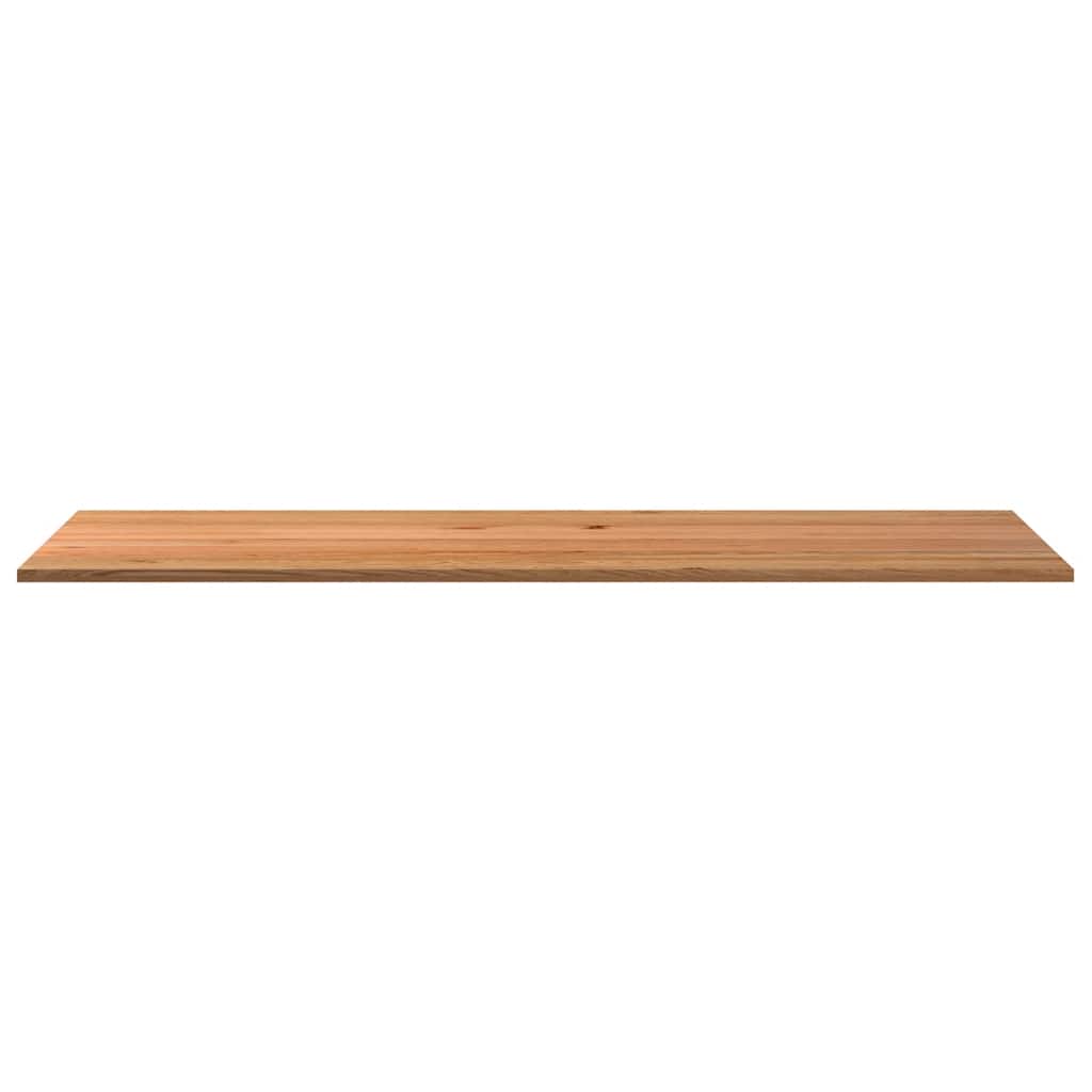 Bureaublad rechthoekig 320x100x4cm massief eikenhout lichtbruin
