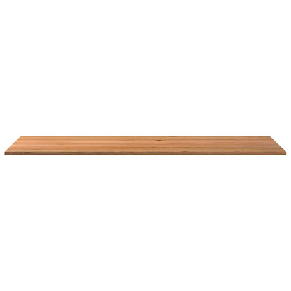 Bureaublad rechthoekig 320x100x4cm massief eikenhout lichtbruin