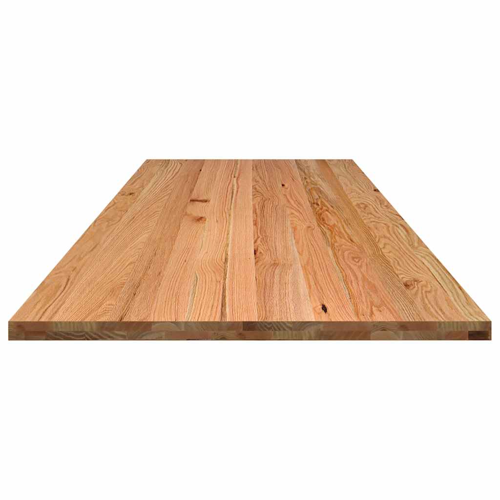 Bureaublad rechthoekig 320x100x4cm massief eikenhout lichtbruin