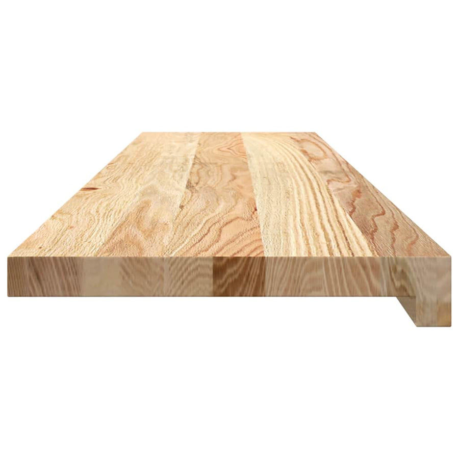 Traptreden Onbehandeld Massief Eikenhout Naturel 8 100 x 25 x 2 cm
