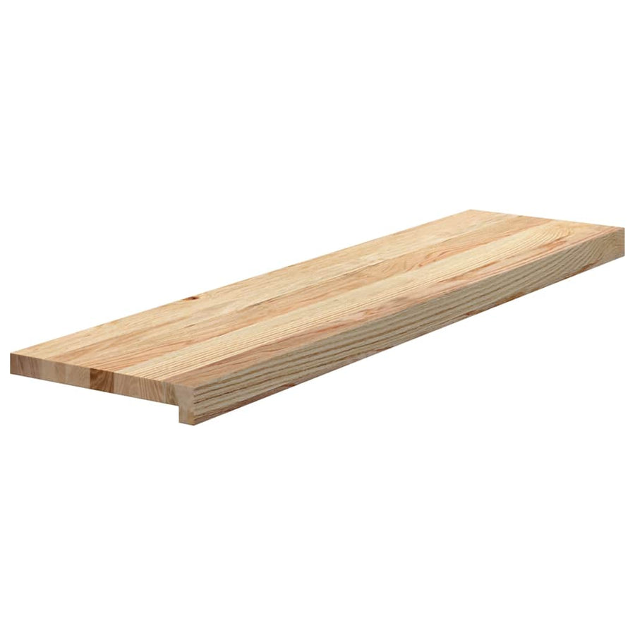 Traptreden Onbehandeld Massief Eikenhout Naturel 8 100 x 30 x 2 cm