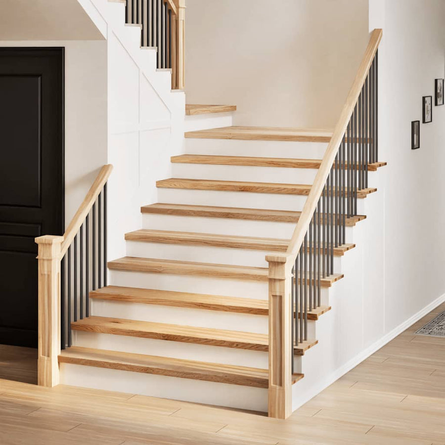 Traptreden 12 st 70x25x2 cm onbehandeld massief eikenhout