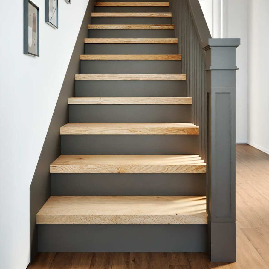 Traptreden Onbehandeld Massief Eikenhout Naturel 12 80 x 25 x 2 cm