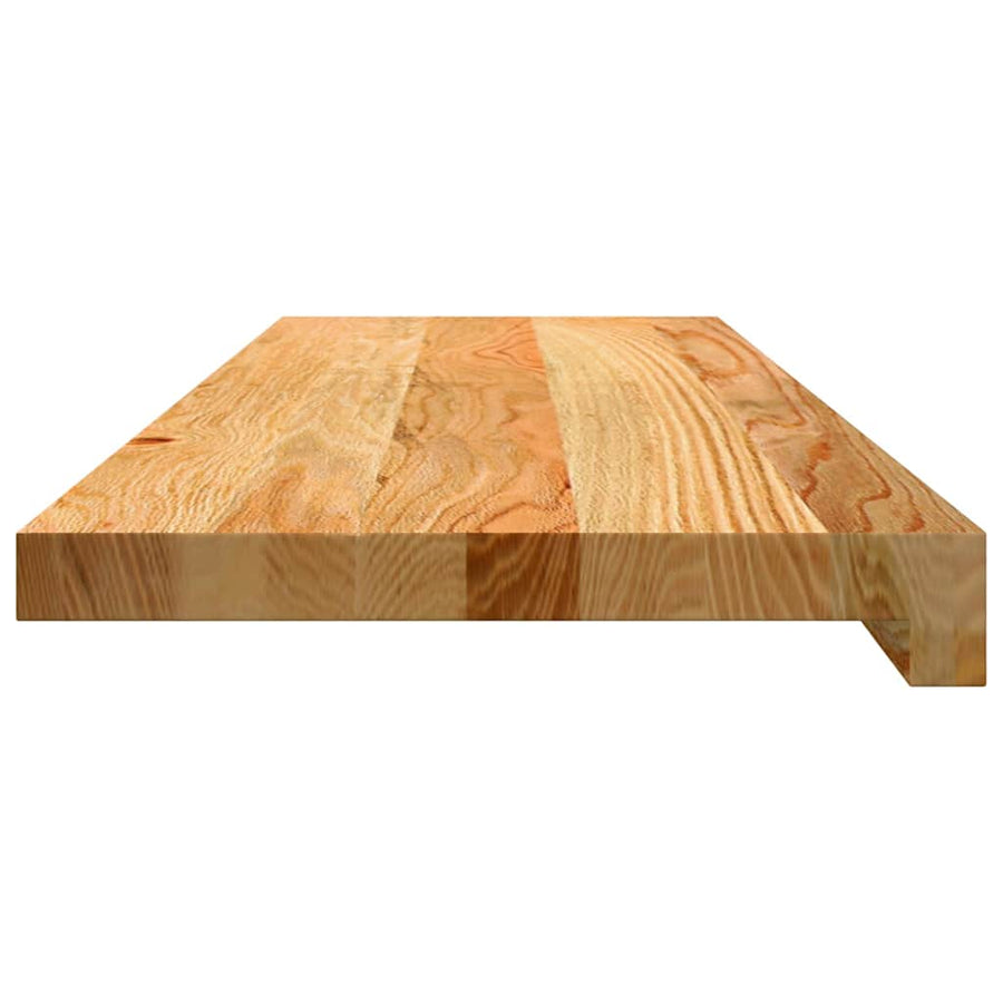 Traptreden 4 st 80x25x2 cm massief eikenhout lichtbruin