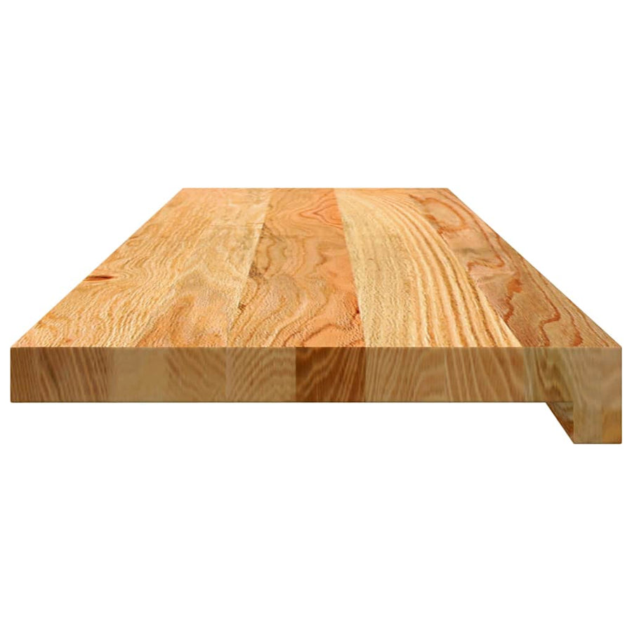 Traptreden Massief Eikenhout Lichtbruin 4 90 x 30 x 2 cm