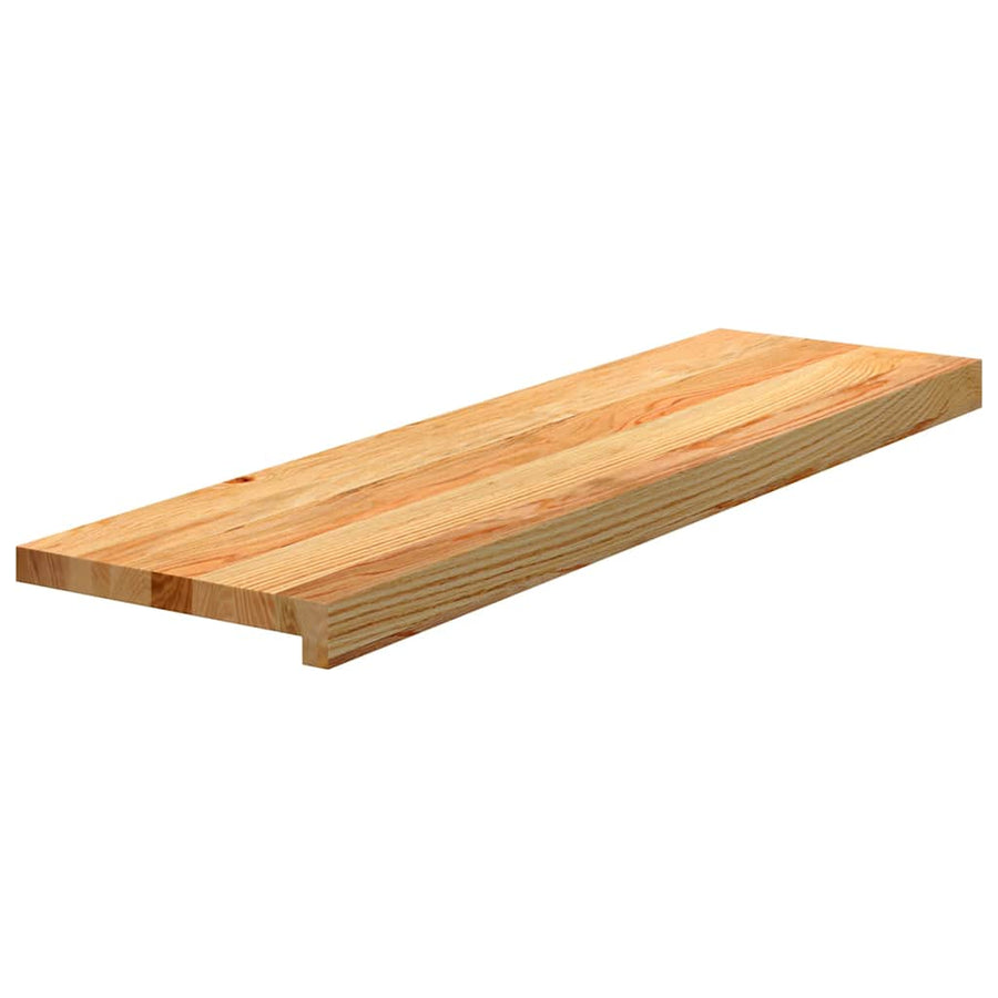 Traptreden Massief Eikenhout Lichtbruin 8 90 x 30 x 2 cm