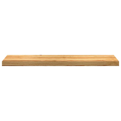Traptreden 8 st 100x30x2 cm massief eikenhout lichtbruin