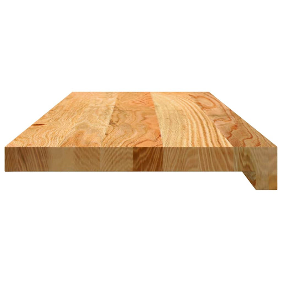 Traptreden 16 st 70x25x2 cm massief eikenhout lichtbruin