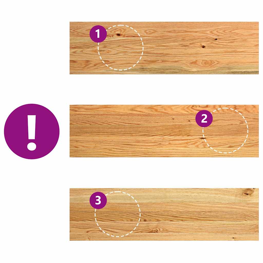 Traptreden Massief Eikenhout Lichtbruin 16 90 x 25 x 2 cm