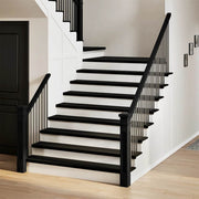 Traptreden 8 st 110x25x2 cm massief eikenhout donkerbruin