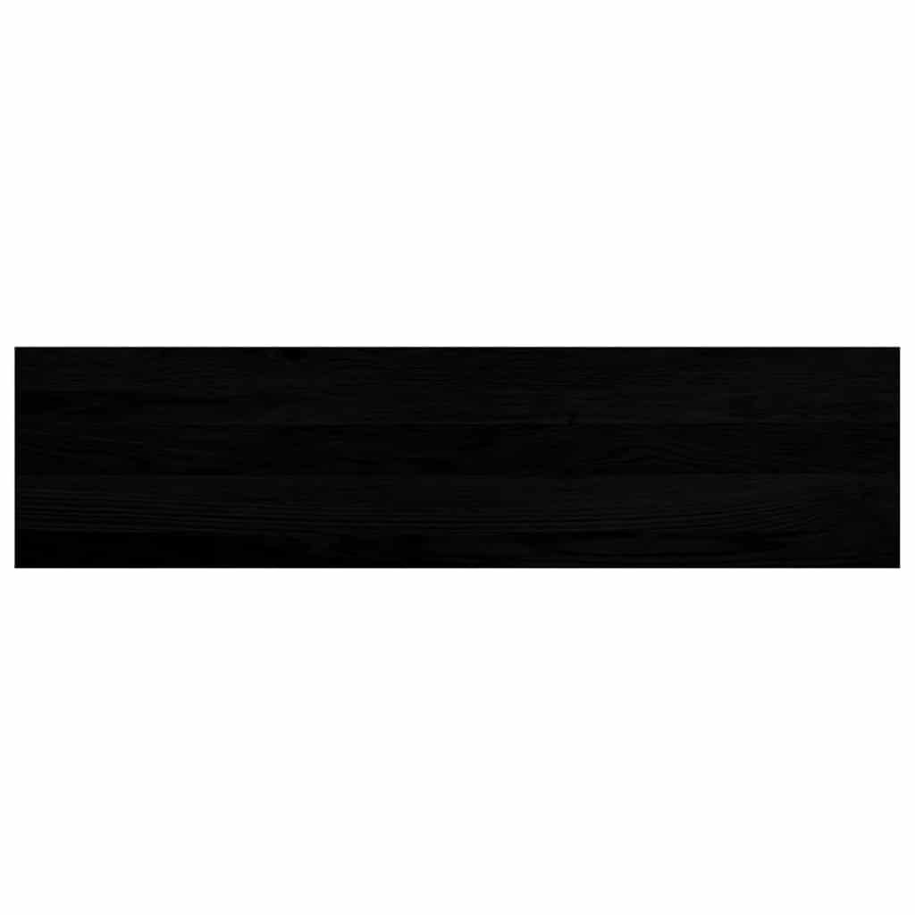 Traptreden 12 st 100x30x2 cm massief eikenhout donkerbruin