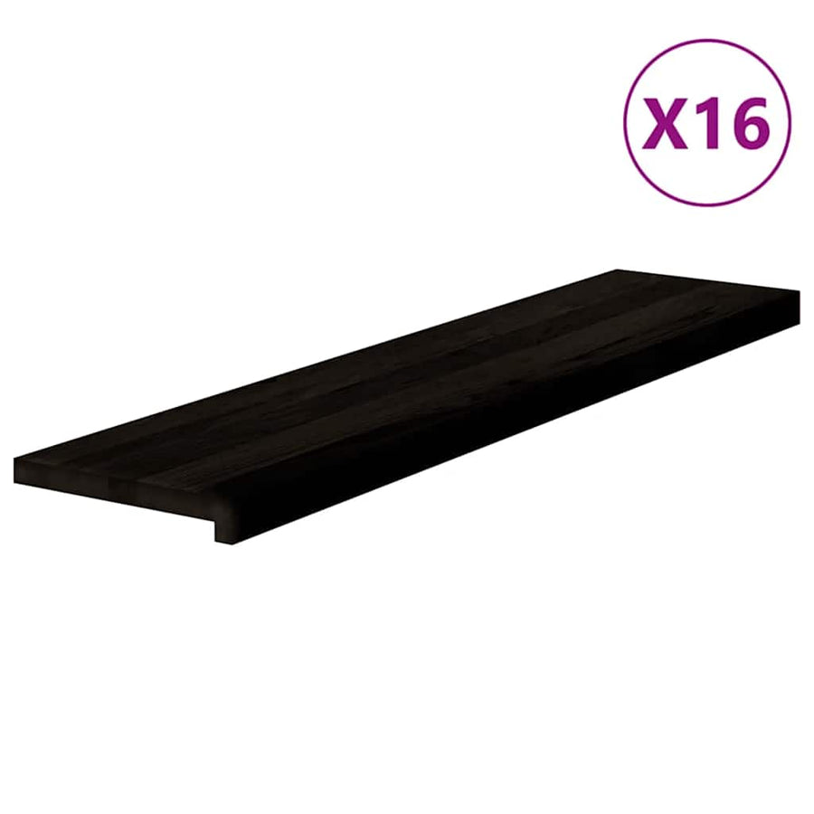 Traptreden Massief Eikenhout Donkerbruin 16 110 x 30 x 2 cm